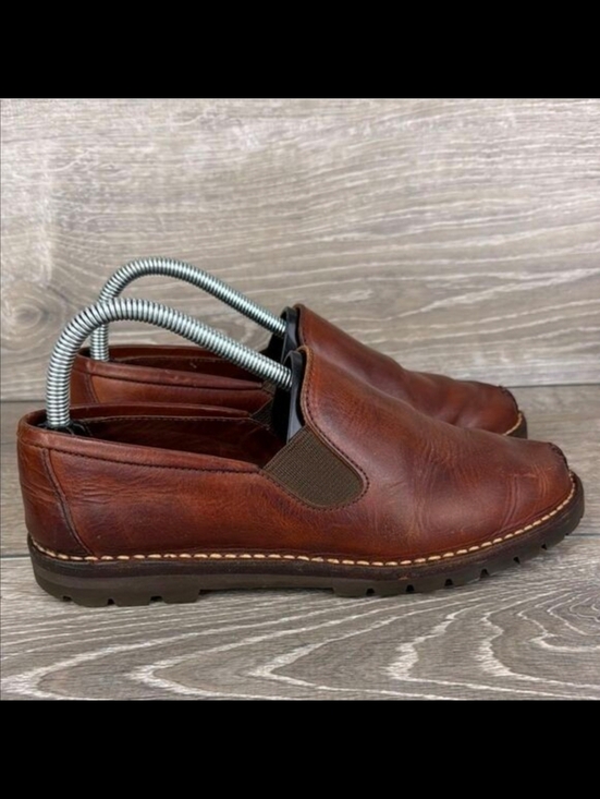 Cole Haan Shoes - COLE HAAN Women's Brown Leather Slip-on Oxford Shoes, Size 8M, with Almond Toe